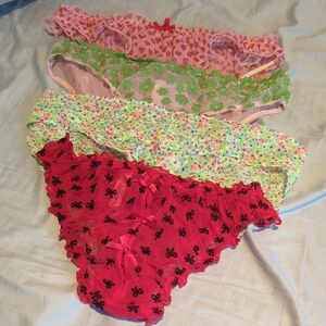Victoria's Secret Multicolor Lace Panties Set